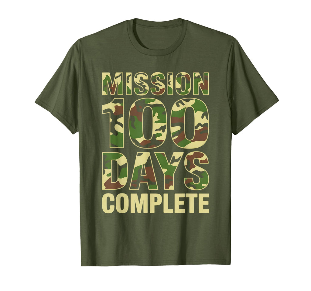 Mission 100 Days School Complete Military T-Shirt - Novelty Apparel Unisex - T-Shirt, Sweatshirt, Hoodie