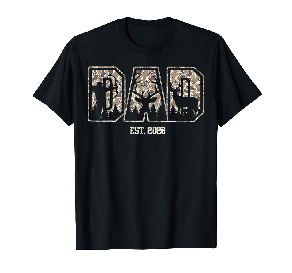 Camo Dad Est 2026 Camouflage Hunting T-Shirt - Unique Graphic for Adults - T-Shirt, Sweatshirt, Hoodie