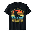 Easily Distracted Dinosaurs Funny T-Shirt - Graphic Print for Adults - T-Shirt, Sweatshirt, Hoodie