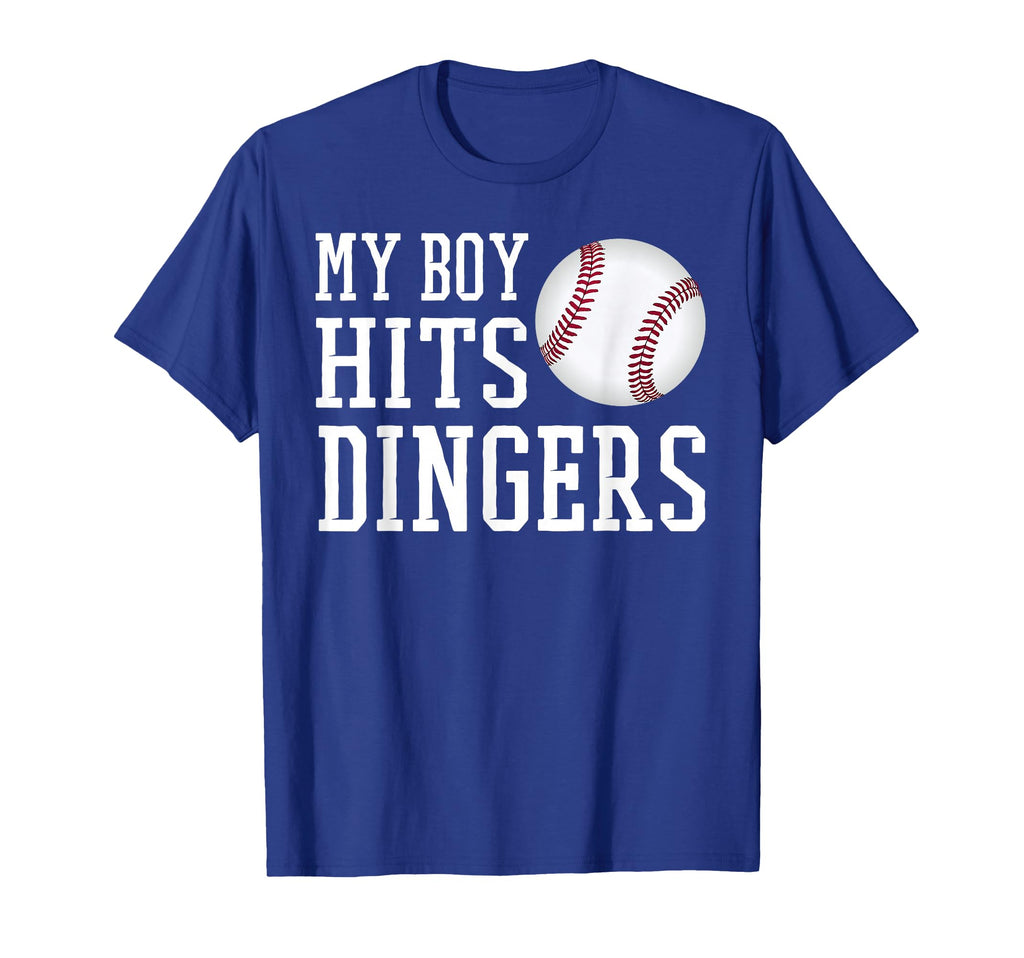 My Hits Dingers Proud Baseball Mom Dad I T-Shirt - Novelty Apparel Unisex - T-Shirt, Sweatshirt, Hoodie