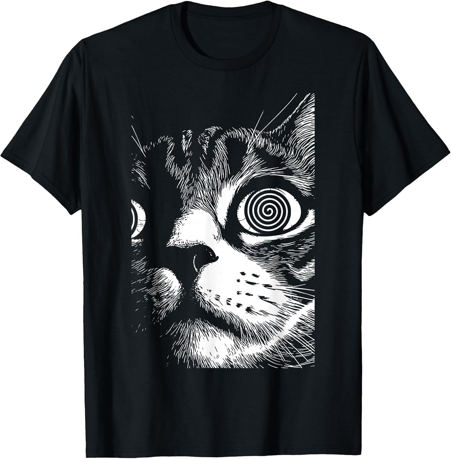 Trippy Cat Pastel Goth Gothic Grunge Alt Punk - Adult & Kids T-Shirts, Sweatshirts & Hoodies apparel design preview 1