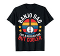 Banjo Dad Cooler Musician Fathers Day T-Shirt - Minimalist Print Men Women - T-Shirt, Sweatshirt, Hoodie