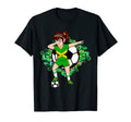 Dabbing Soccer Jamaica Jersey Floral T-Shirt - Unique Graphic for Adults - T-Shirt, Sweatshirt, Hoodie