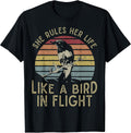 Motivational Quote She Rules Her Life Like A Bird in - Adult & Kids T-Shirts, Sweatshirts & Hoodies apparel design preview 1