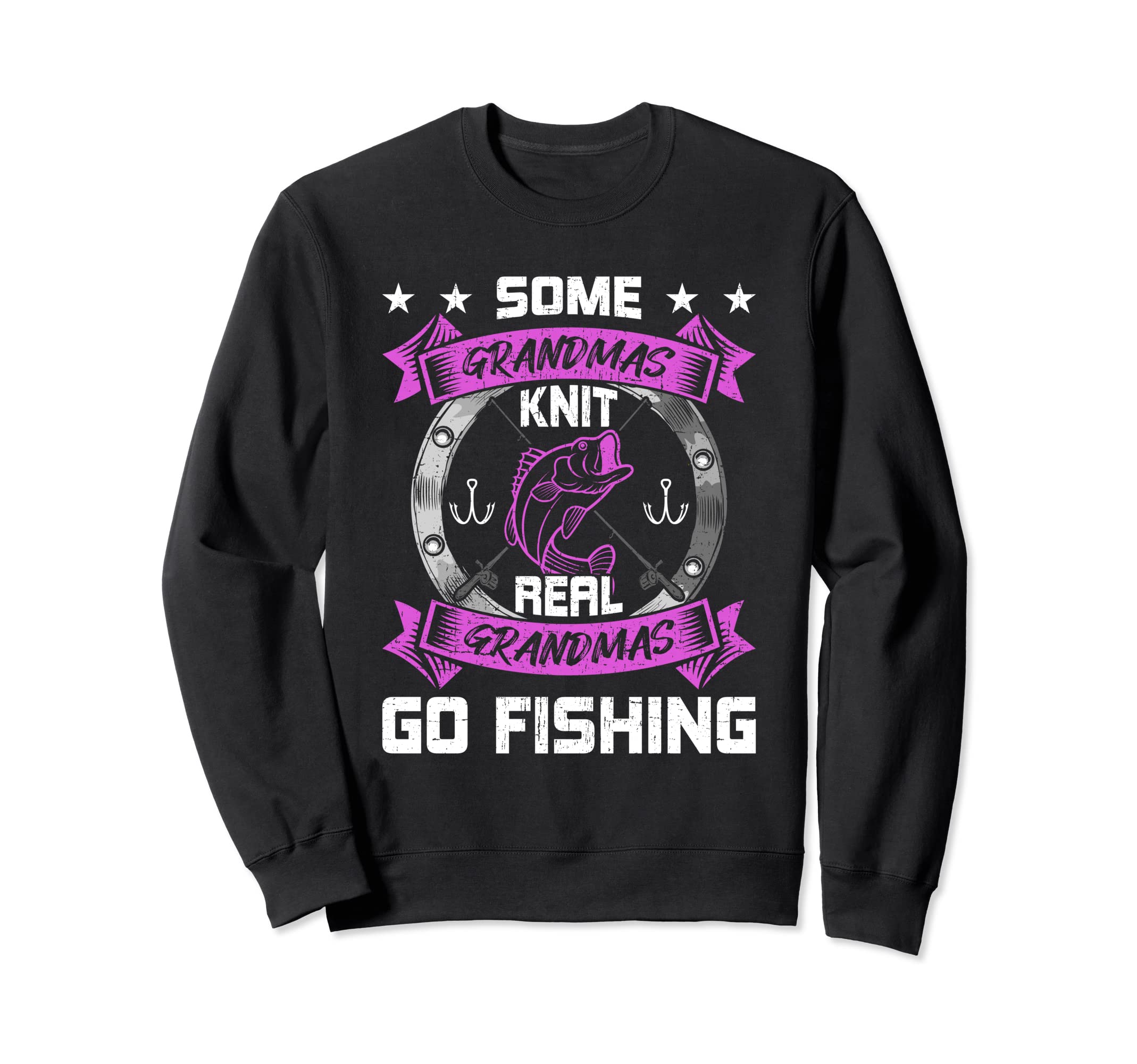 Some Grandmas Knit Real Grandmas Go Sweatshirt - Minimalist Print Unisex - T-Shirt, Sweatshirt, Hoodie