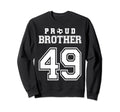 Number 49 Custom Proud Soccer Futbol Sweatshirt - Graphic Print for Adults - T-Shirt, Sweatshirt, Hoodie