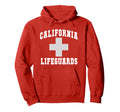 Funny California Lifeguards Beach Hoodie - Minimalist Print Men Women - T-Shirt, Sweatshirt, Hoodie