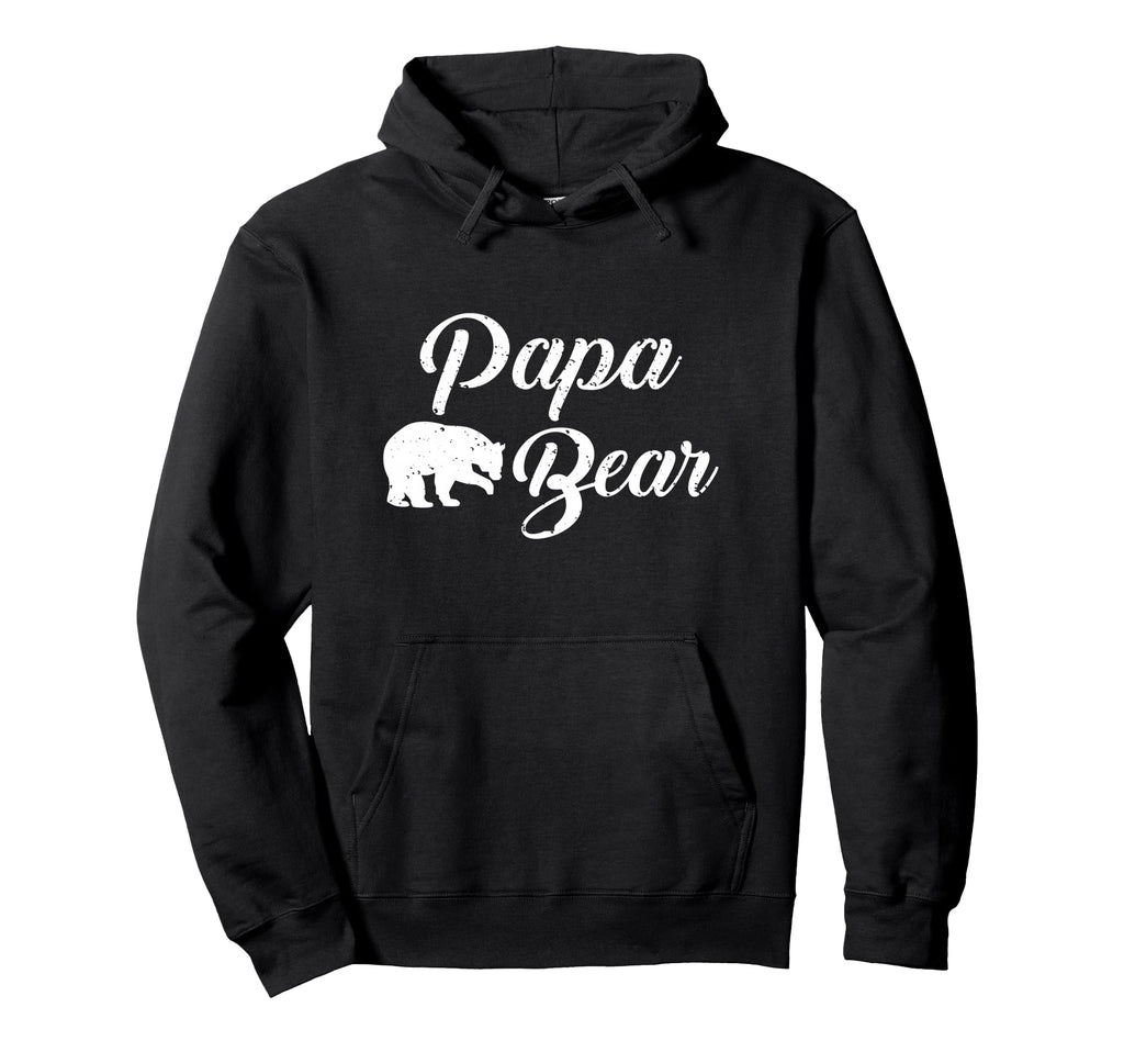 Beary Loving Family Papa Bear Grey Hoodie - Novelty Apparel for Adults - T-Shirt, Sweatshirt, Hoodie