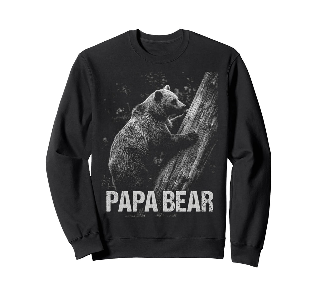 Papa Bear Family Matching Dad Sweatshirt - Graphic Print for Adults - T-Shirt, Sweatshirt, Hoodie