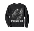 Papa Bear Family Matching Dad Sweatshirt - Graphic Print for Adults - T-Shirt, Sweatshirt, Hoodie