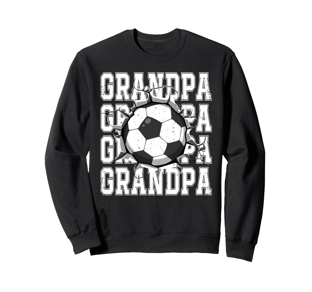 Soccer Grandpa Cracked Wall Family Sweatshirt - Minimalist Print Unisex - T-Shirt, Sweatshirt, Hoodie