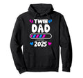 Twin Dad 2025 Loading Soon Pregnancy Hoodie - Aesthetic Graphic Men Women - T-Shirt, Sweatshirt, Hoodie