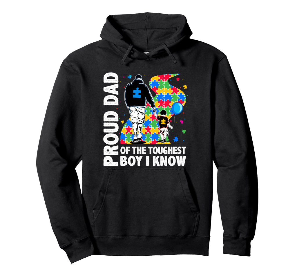 Autism Awarenes Son Dad Father Hoodie - Casual Everyday Wear Men Women - T-Shirt, Sweatshirt, Hoodie