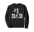 1 Dad Number One Sports Jersey Sweatshirt - Unique Graphic for Adults - T-Shirt, Sweatshirt, Hoodie