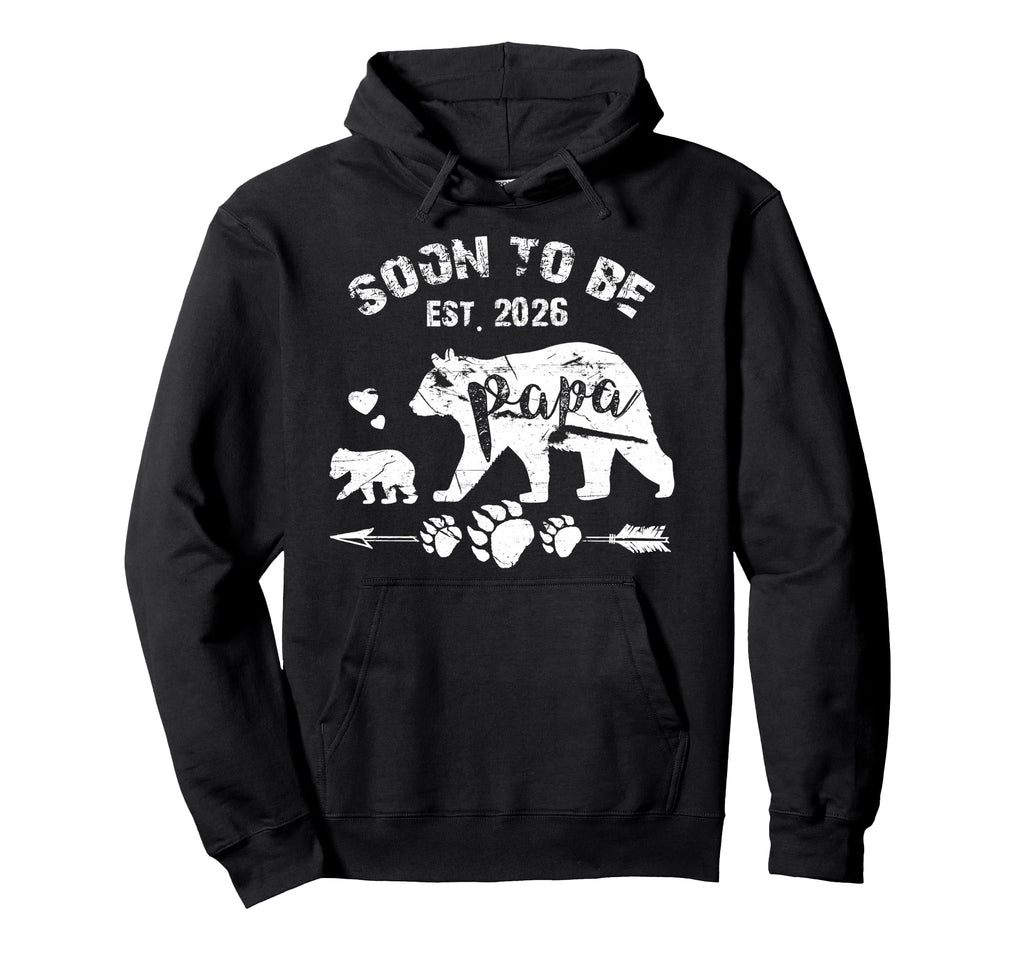 Mens Soon To Be Papa 2026 Funny New Papa Hoodie - Trendy Graphic for Adults - T-Shirt, Sweatshirt, Hoodie