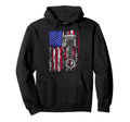 Us Flag Mechanic Dad Rrepair Guy Car Hoodie - Streetwear Style for Adults - T-Shirt, Sweatshirt, Hoodie