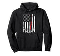 Hunter American Flag Usa Hunting Deer Gift Hoodie - Minimalist Print Unisex - T-Shirt, Sweatshirt, Hoodie