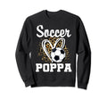 Soccer Poppa Leopard Heart Matching Sweatshirt - Graphic Print Men Women - T-Shirt, Sweatshirt, Hoodie