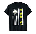 Mens Softball Dad Fathers Day Usa T-Shirt - Minimalist Print Men Women - T-Shirt, Sweatshirt, Hoodie