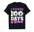 I Kicked 100 Days School Womens T-Shirt - Aesthetic Graphic Men Women - T-Shirt, Sweatshirt, Hoodie