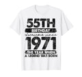 55 Year Old Gifts 1971 55Th Birthday T-Shirt - Trendy Graphic Men Women - T-Shirt, Sweatshirt, Hoodie