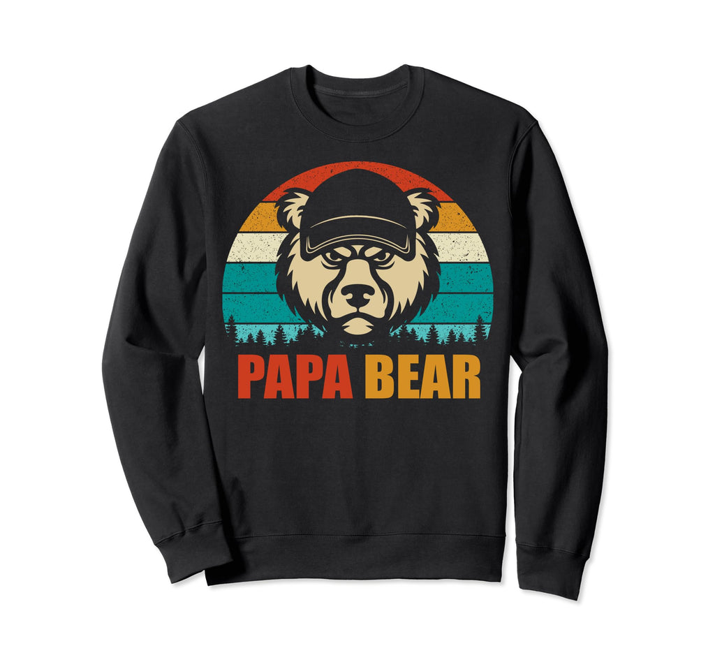 Papa Bear Father Dad Daddy Gift Hat T-Shirt - Aesthetic Graphic Men Women - T-Shirt, Sweatshirt, Hoodie