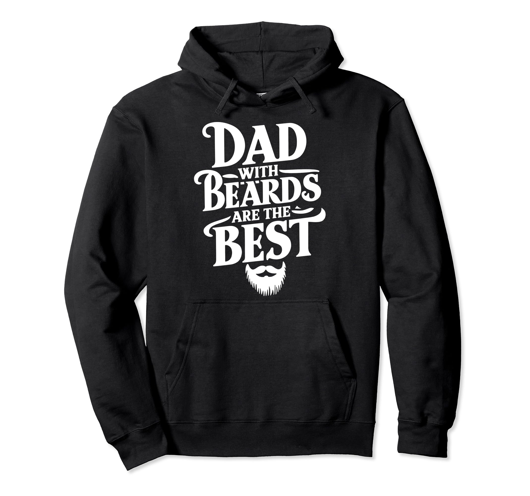 Best Bearded Dad Funny Beard Lover Hoodie - Novelty Apparel for Adults - T-Shirt, Sweatshirt, Hoodie