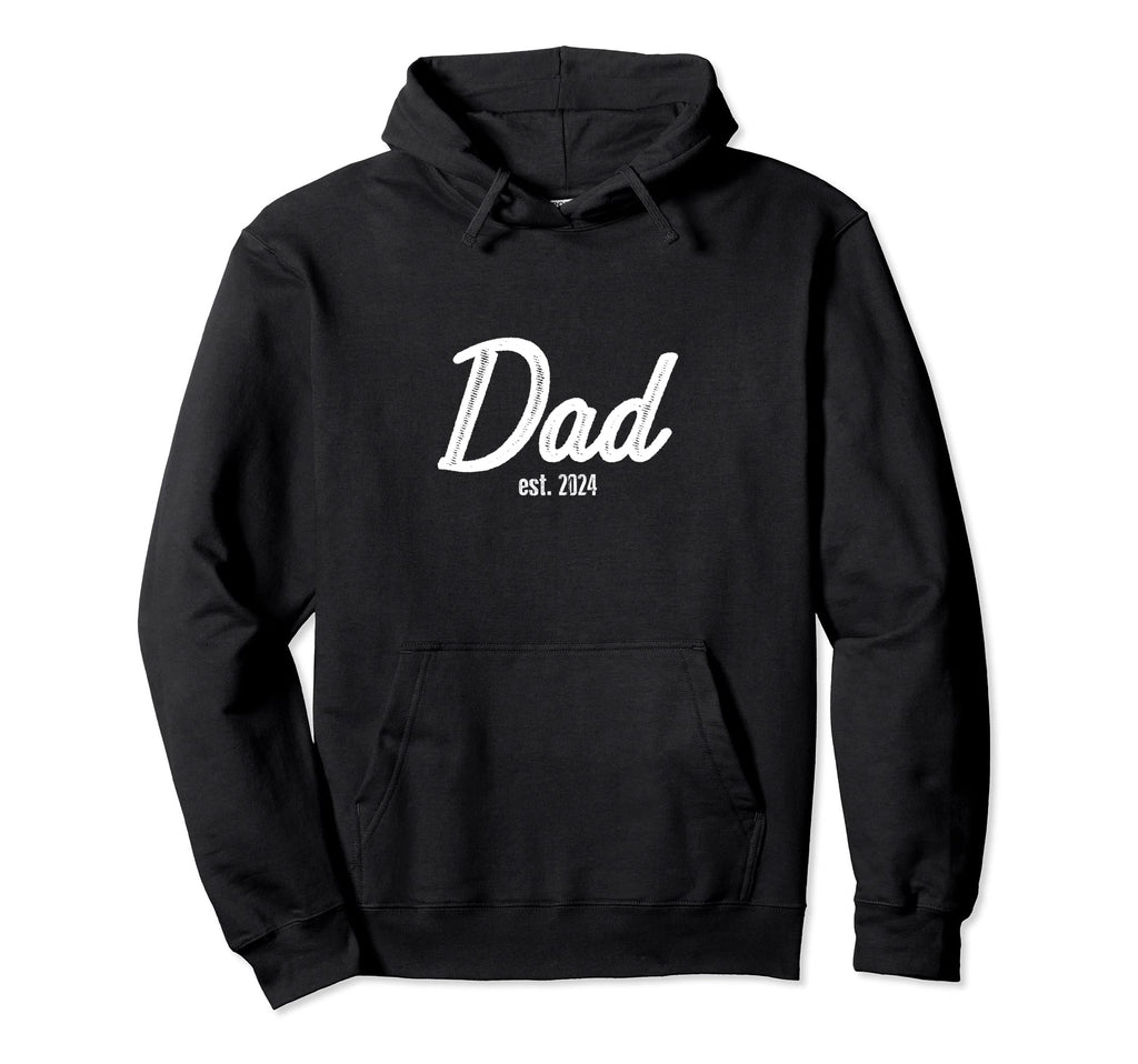 Dad Est 2024 Gift Dad Expectant Father Hoodie - Trendy Graphic for Adults - T-Shirt, Sweatshirt, Hoodie