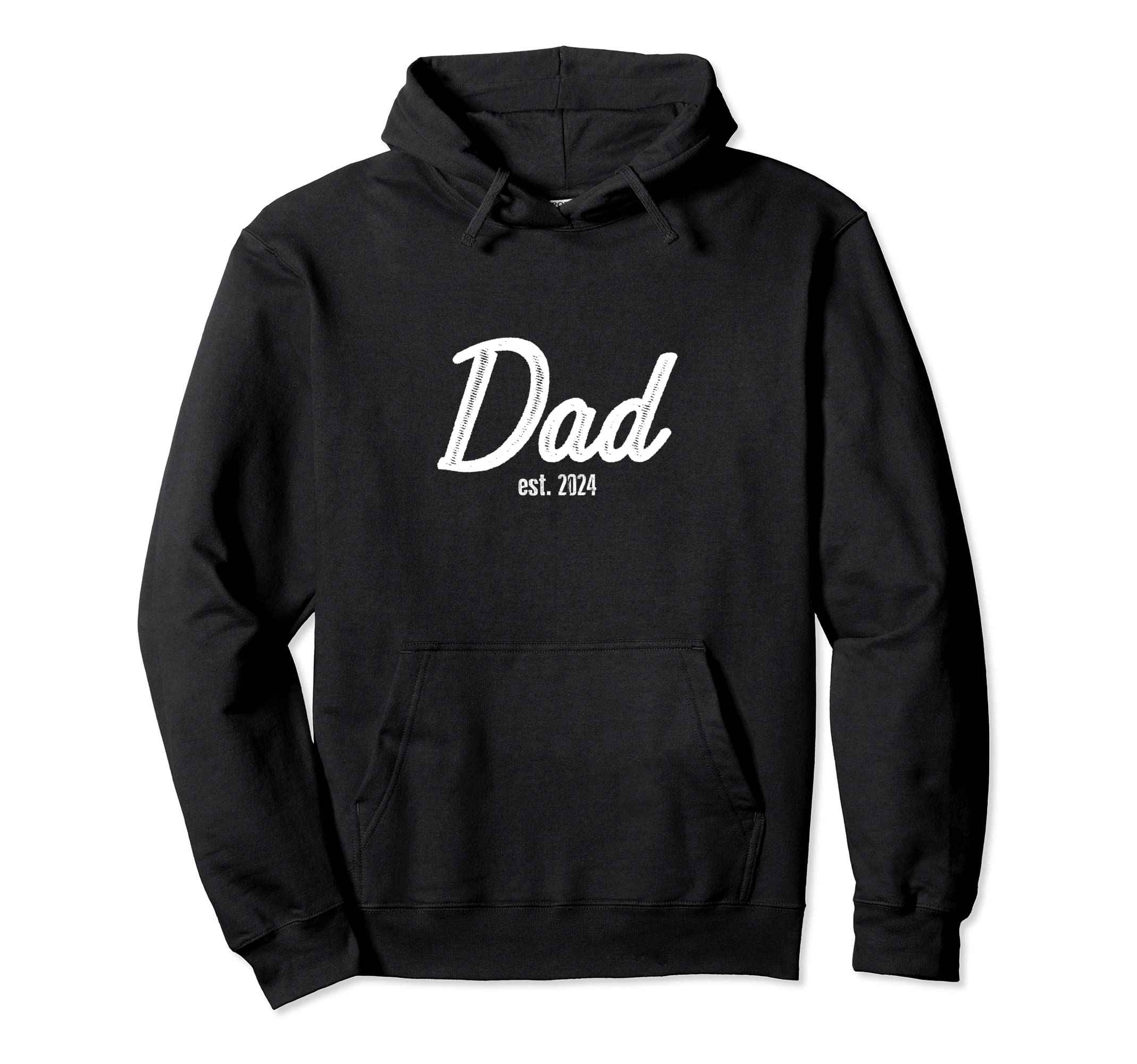 Dad Est 2024 Gift Dad Expectant Father Hoodie - Trendy Graphic for Adults - T-Shirt, Sweatshirt, Hoodie
