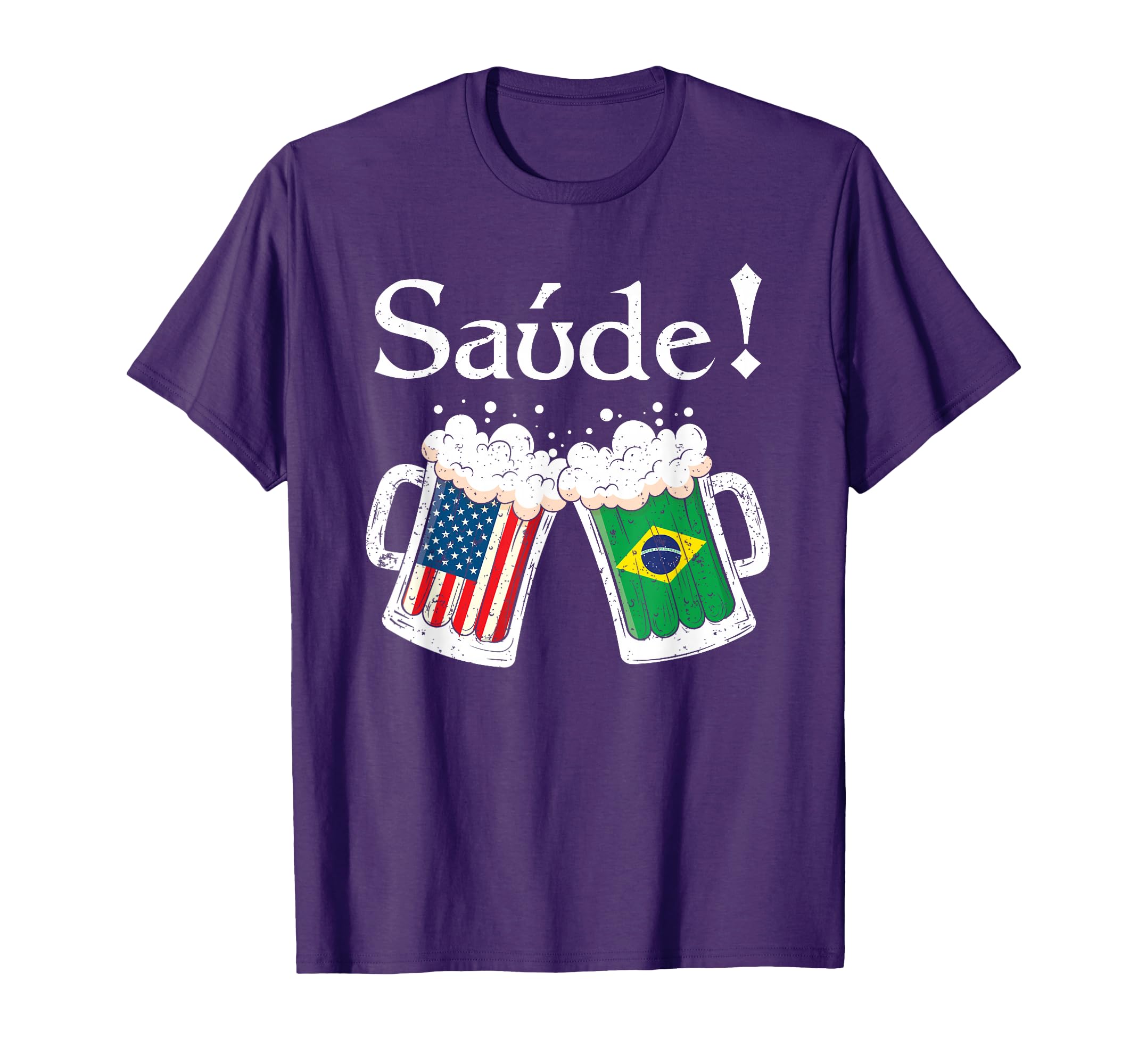 Saude Brazilian Toast Beer American T-Shirt - Unique Graphic Unisex - T-Shirt, Sweatshirt, Hoodie