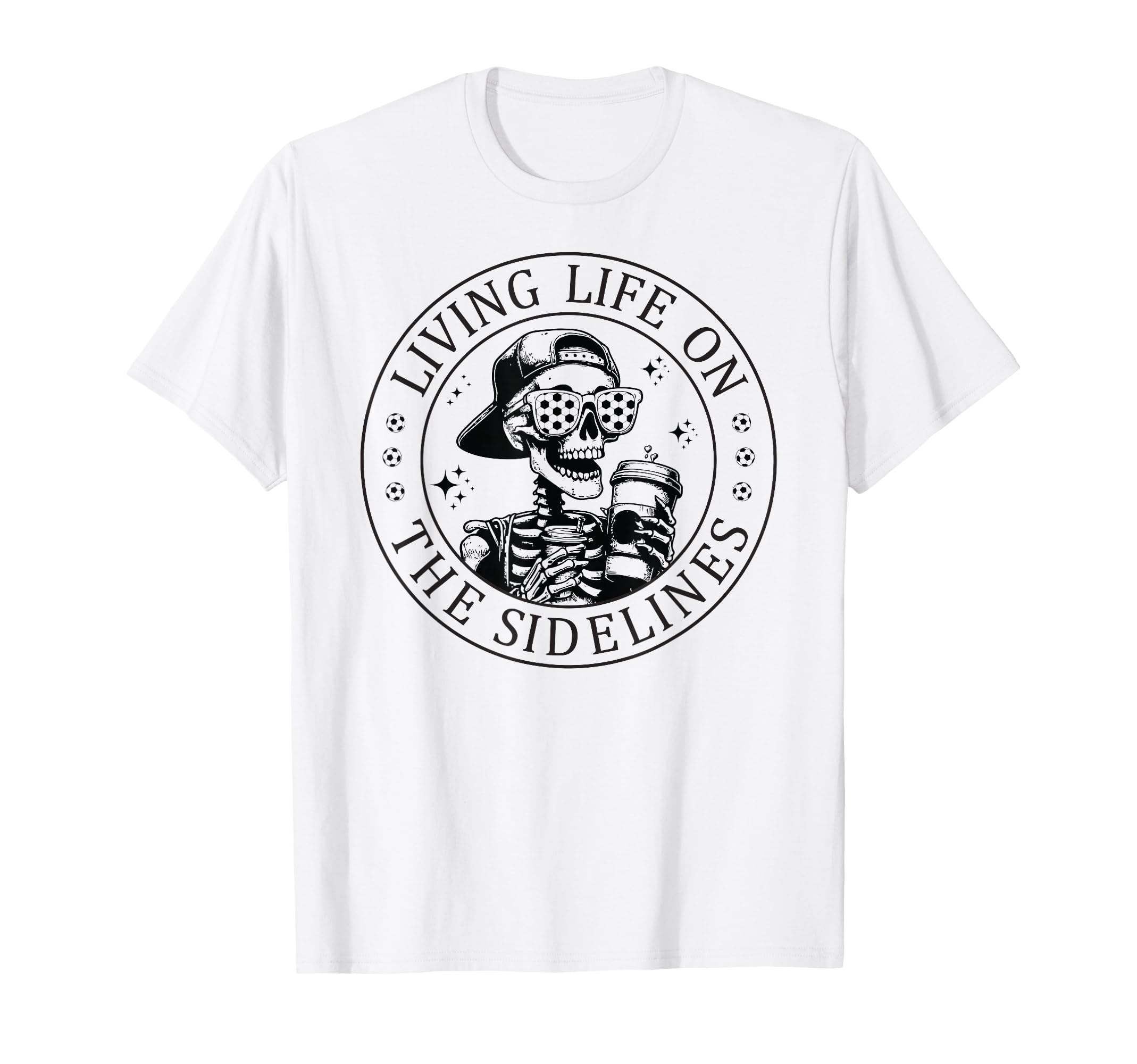 Skeleton Soccer Mom Coffee T-Shirt - Casual Everyday Wear for Adults - T-Shirt, Sweatshirt, Hoodie