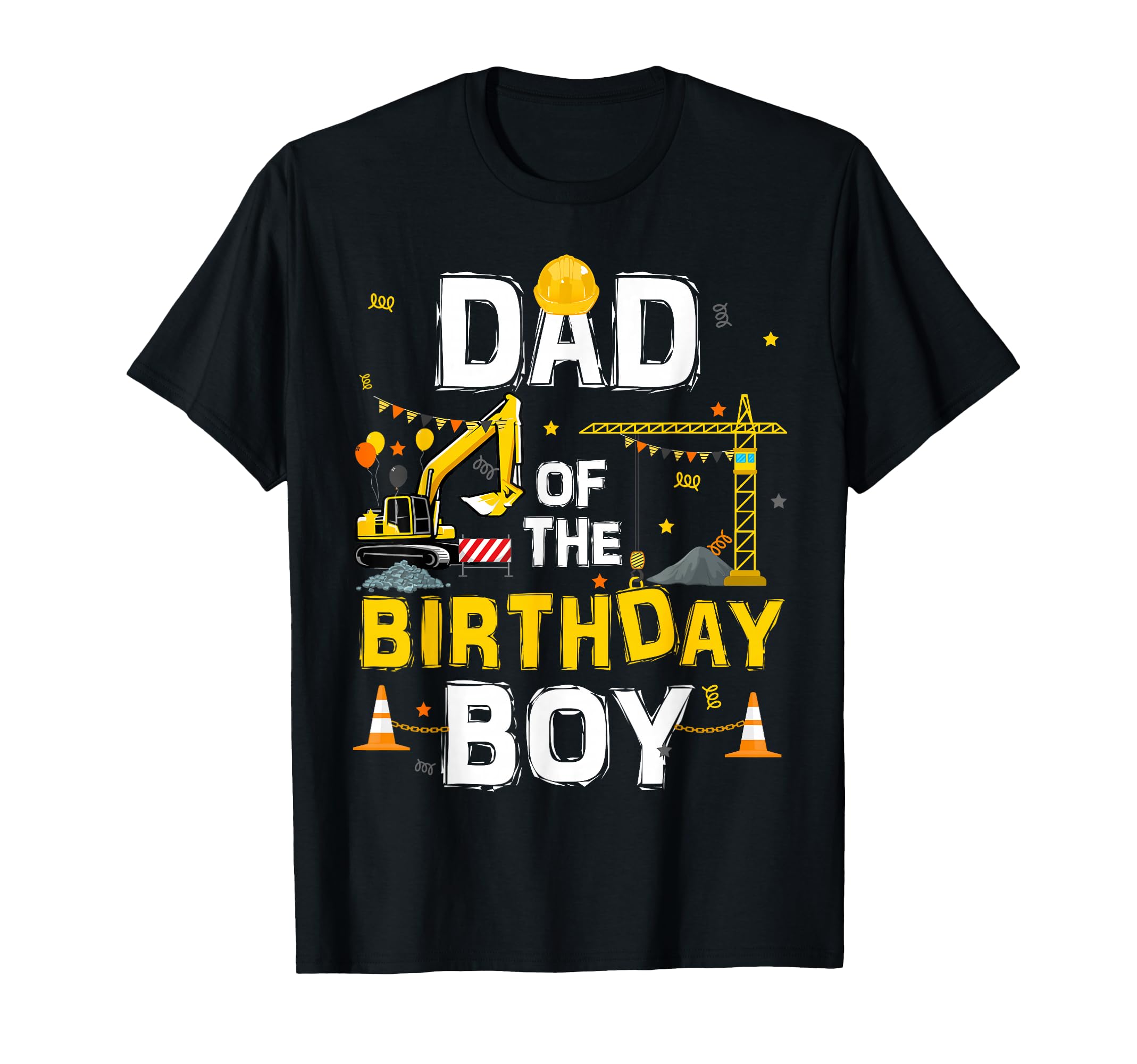 Dad Birthday Matching Construction Crew T-Shirt - Trendy Graphic Men Women - T-Shirt, Sweatshirt, Hoodie