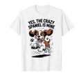 Crazy Field Dog Funny Pet English Springer T-Shirt - Unique Graphic Unisex - T-Shirt, Sweatshirt, Hoodie