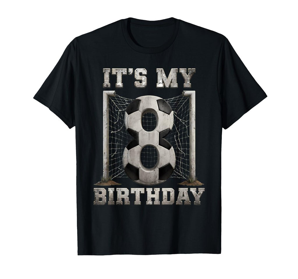 Soccer Birthday 8 Year Old Bday Hoodie - Trendy Graphic for Adults - T-Shirt, Sweatshirt, Hoodie