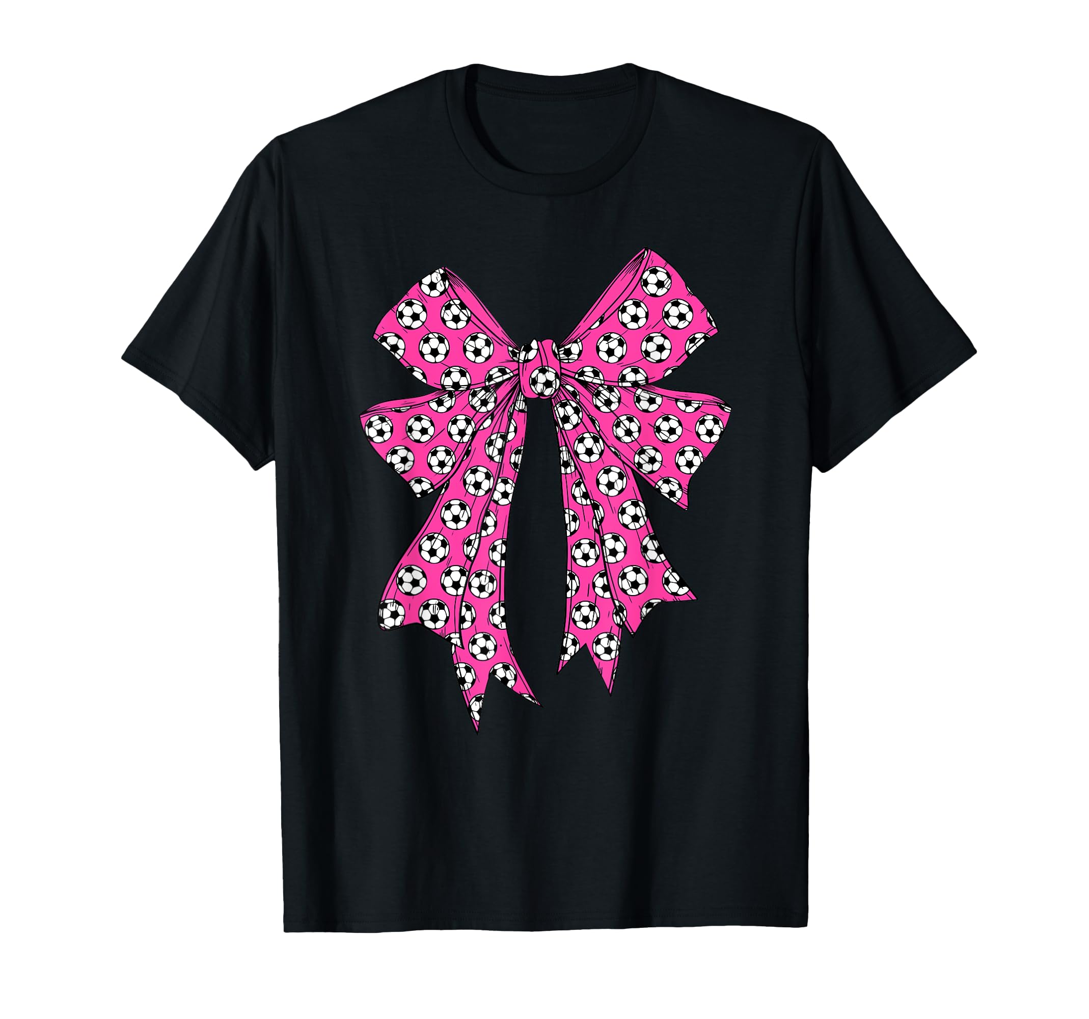 Soccer Ball Coquette Bow Soccer Mom Mama T-Shirt - Aesthetic Graphic Unisex - T-Shirt, Sweatshirt, Hoodie