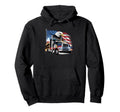 American Flag Trucker Dad Big Rig Hoodie - Aesthetic Graphic Men Women - T-Shirt, Sweatshirt, Hoodie