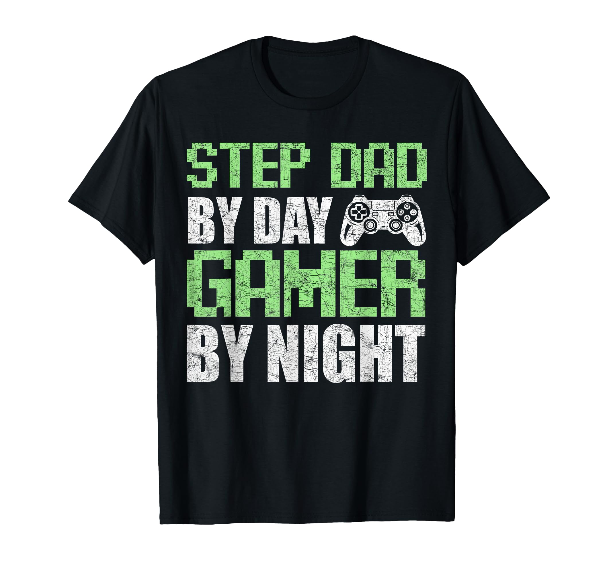 Gamer Stepdad Fathers Day Step Dad Day T-Shirt - Minimalist Print Unisex - T-Shirt, Sweatshirt, Hoodie