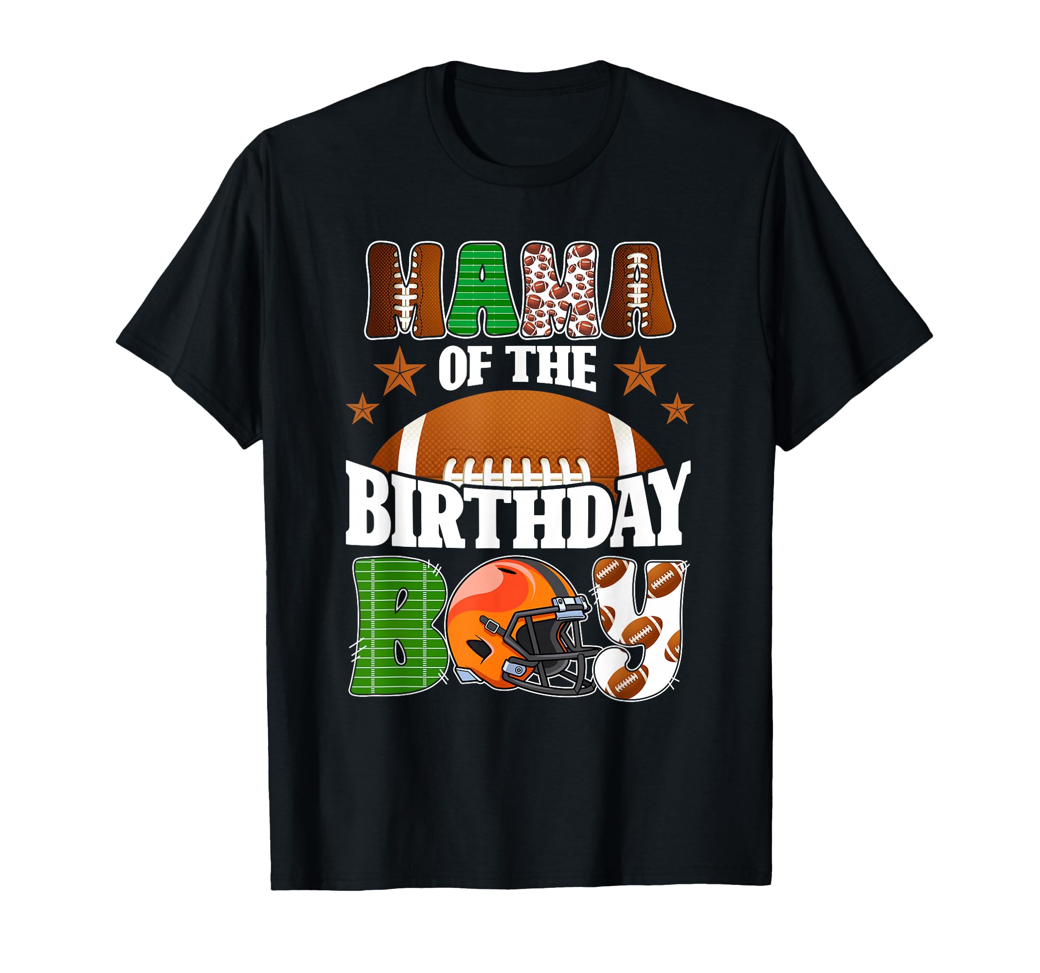 Mama Birthday Football Party Family T-Shirt - Trendy Graphic Men Women - T-Shirt, Sweatshirt, Hoodie