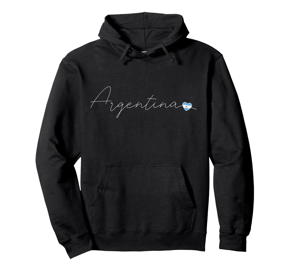 Argentina Simple Love Argentinian Flag Hoodie - Unique Graphic Unisex - T-Shirt, Sweatshirt, Hoodie