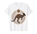 Australian Kangaroo Aboriginal Dot Art T-Shirt - Fun Novelty Design Unisex - T-Shirt, Sweatshirt, Hoodie