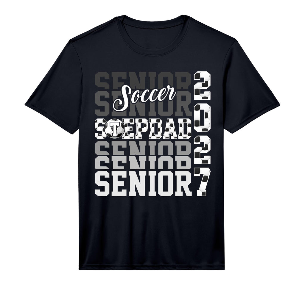 Senior 2027 Soccer Stepdad Proud Family T-Shirt - Trendy Graphic Unisex - T-Shirt, Sweatshirt, Hoodie