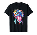 Pitbull Artistic Splash Art Animal T-Shirt - Novelty Apparel Men Women - T-Shirt, Sweatshirt, Hoodie