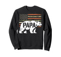 Mens Papa Bear Face Sunglasses Papa Sweatshirt - Streetwear Style Unisex - T-Shirt, Sweatshirt, Hoodie