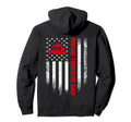 Usa American Flag Proud Trucker Truck Hoodie - Unique Graphic Men Women - T-Shirt, Sweatshirt, Hoodie