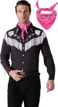 Western Fringe Cowboy Costume for Men, 80s 90s Retro - Adult & Kids T-Shirts, Sweatshirts & Hoodies apparel design preview 1