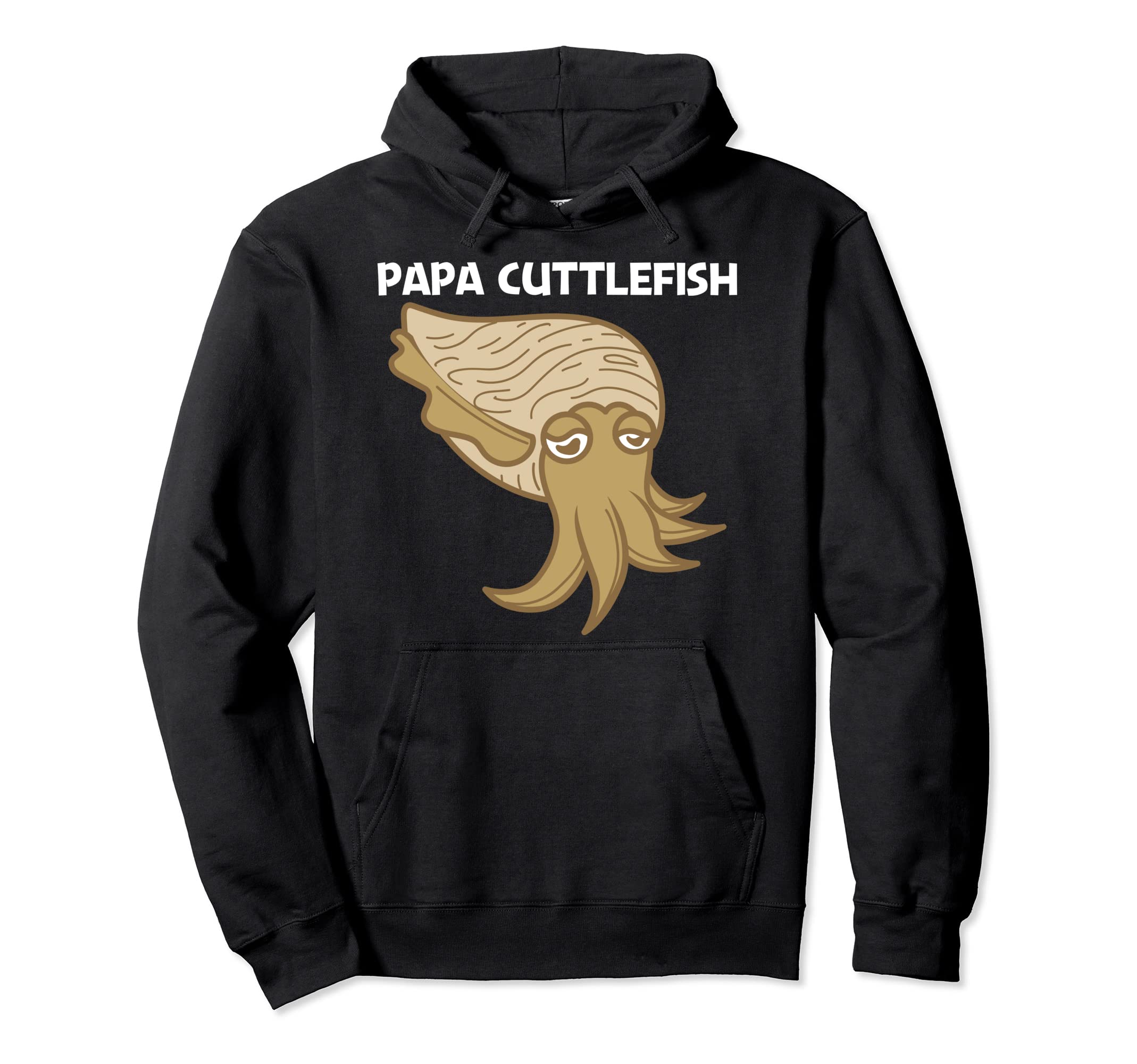 Funny Cuttlefish Dad Sea Creature Hoodie - Minimalist Print Men Women - T-Shirt, Sweatshirt, Hoodie