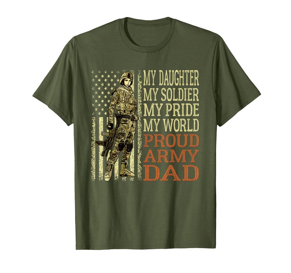 My Daughter My Soldier Hero Proud Army T-Shirt - Custom Art Print Unisex - T-Shirt, Sweatshirt, Hoodie