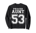 Number 53 Custom Proud Soccer Sweatshirt - Minimalist Print for Adults - T-Shirt, Sweatshirt, Hoodie