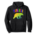 Papa Bear Colorful Rainbow Unity Hoodie - Unique Graphic Men Women - T-Shirt, Sweatshirt, Hoodie
