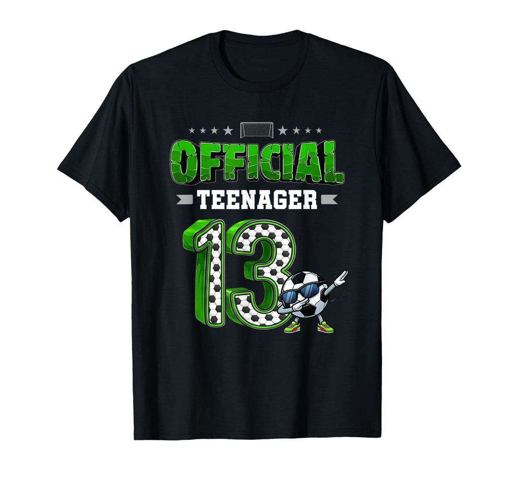 Teenager 13Th Birthday Soccer Player T-Shirt - Trendy Graphic for Adults - T-Shirt, Sweatshirt, Hoodie